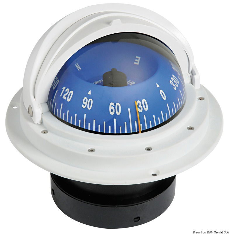 RIVIERA compass 4" enveloping opening white/blue front view