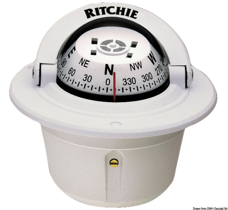 RITCHIE Explorer built-in compass 2"3/4 white/whit