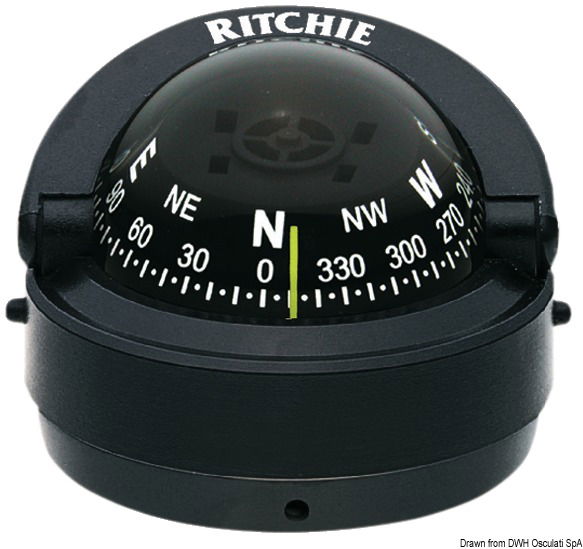 RITCHIE Explorer extern. compass 2"3/4 black/black