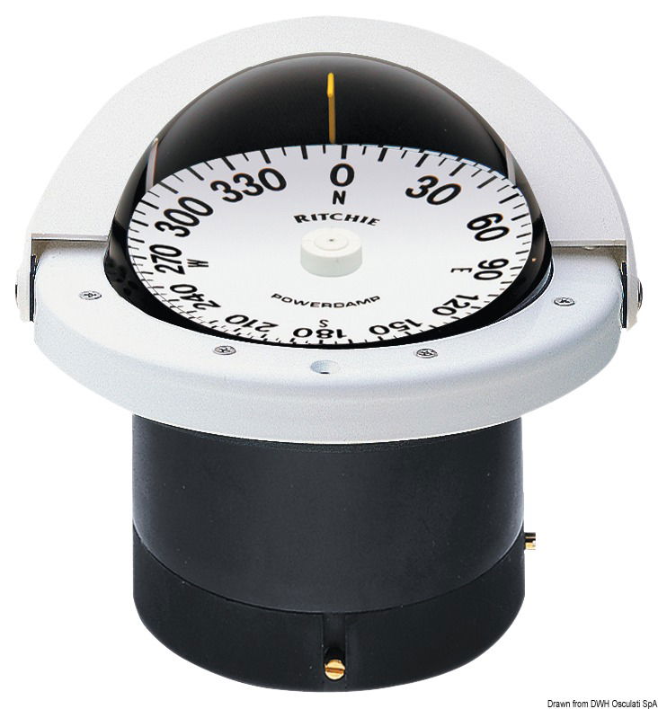 RITCHIE Navigator built-in compass 4"1/2 whi/white