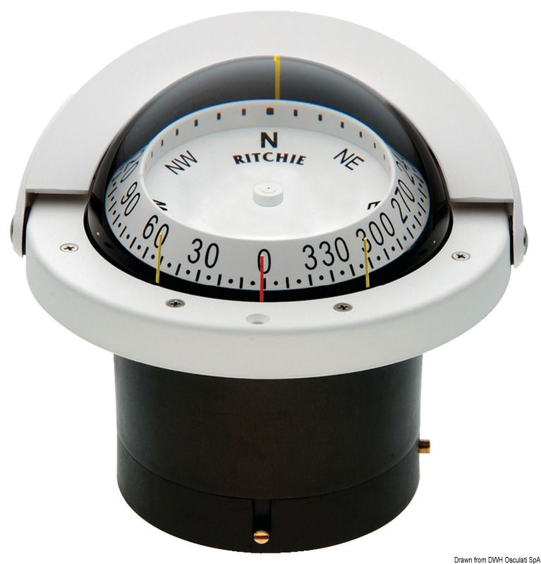 RITCHIE Navigator 2-dial compass 4"1/2 white/white