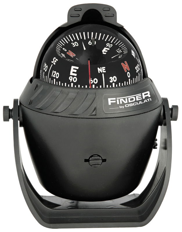 Carcassa ABS, completa di illuminazione e compensatori. Linea di fede rossa, Adatta anche per alta velocità. Rosa con gradazione di 5° in 5°, cardano con inclinazione max 30°.