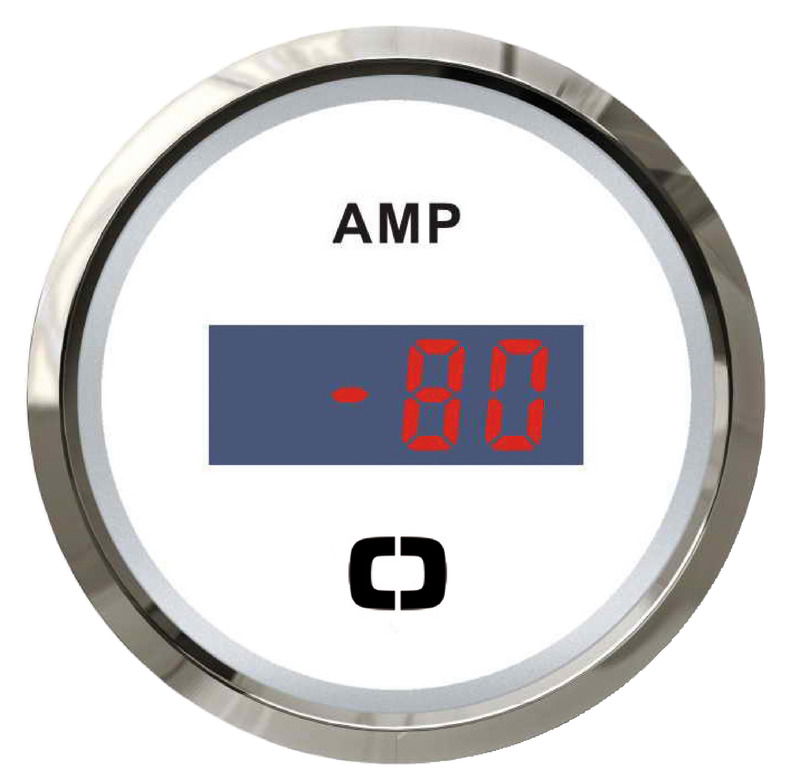 Completo di SHUNT 8/32 volt. Dotato di quadrante retroilluminazione sia rossa sia gialla.