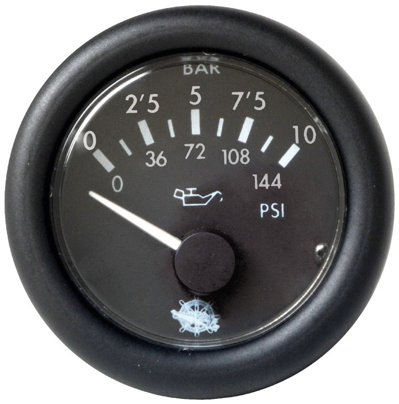 Guardian oil pressure gauge 0-10 bar black 12 V