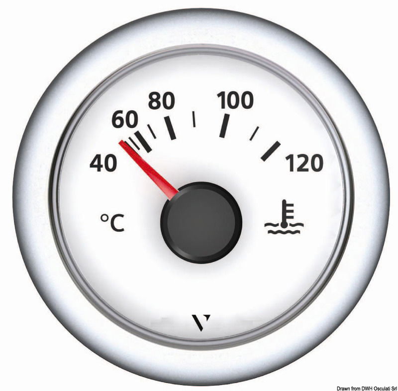 Water thermometer white