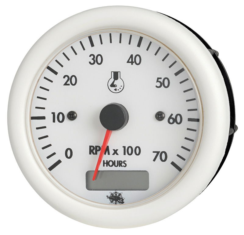 Guardian RPM counter 2/4stroke white hourmeter 12V