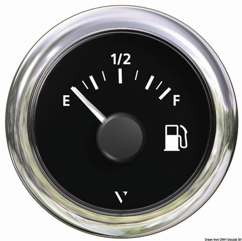 Fuel level indicator 10/180 ohm black