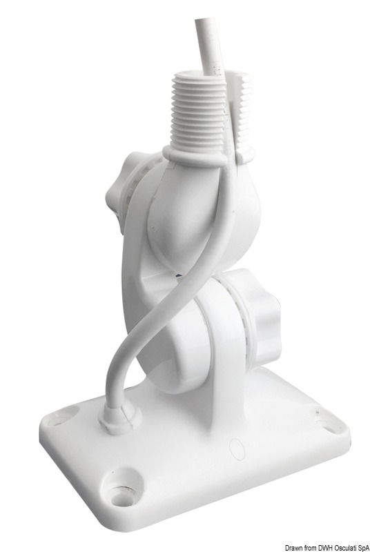 In nylon rinforzato con doppio snodo, adatta per antenne VHF/GPS.