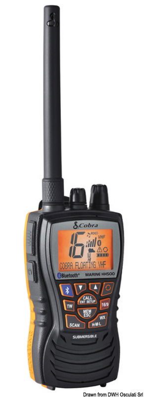 Cobra MR HH500 floating VHF w/bluetooth