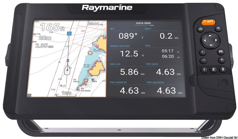 RAYMARINE Element Echo sounder 9 S w/chart