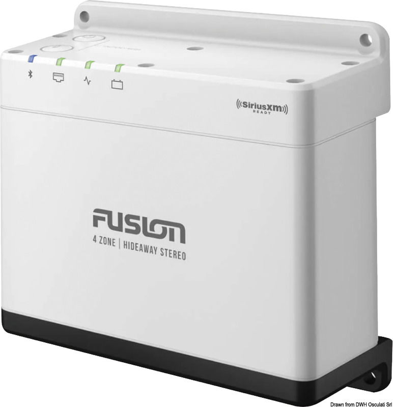 Design moderno e tecnologia studiata per la nautica, per ricreare il comfort di casa anche in barca.Possibilità di navigare intuitivamente tra le proprie playlist e godere di musica di alta qualità.