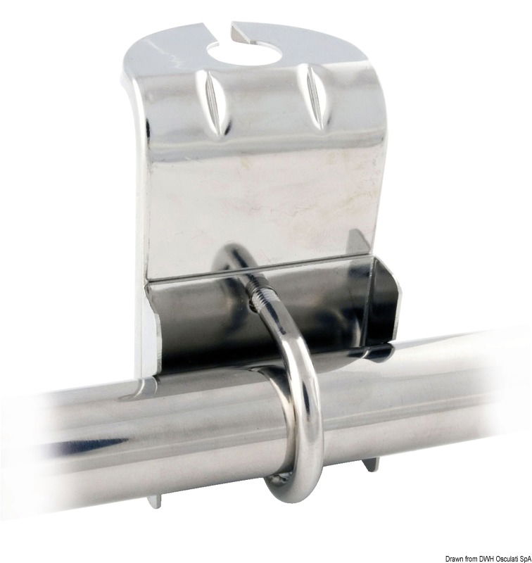 In acciaio inox elettrolucidato, per tubi 22/30 mm.