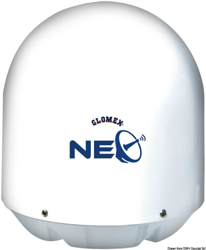 Rhea "NEO" è la nuova antenna TV satellitare FULL-HD/4K a controllo wireless con disco da 47cm.Le antenne "NEO" sono dotate di un sistema super veloce di agganciamento del satellite anche in condizioni estreme di mare mosso grazie ad un'elettronica di nuova generazione e ad una meccanica rinnovata: processore più potente, driver più veloce e struttura più robusta. Inoltre, la nuova elettronica è stata progettata per rendere Rhea “NEO” super silenziosa, sia in fase di ricerca del satellite sia in fase di tracking.Grazie all’introduzione di serie di sensore e antenna GPS, Rhea “NEO” memorizza le posizioni di navigazione precedentemente percorse e garantiscono prestazioni di ricezione del segnale incrementate anche ai margini dell’area di copertura del segnale.Come tutte le nuove antenne TV satellitari "NEO" di Glomex, Rhea "NEO" è gestita tramite l'App gratuita Glomex SAT disponibile per i dispositivi iOS e Android. Scaricando l'app è possibile collegarsi all’antenna TV satellitare tramite Bluetooth® e con un solo click:- aggiornare l'elenco dei satelliti dell'antenna- selezionare e cambiare i satelliti- aggiornare il software dell’antenna- inviare i parametri operativi dell'antenna all'assistenza tecnica in caso di necessità.