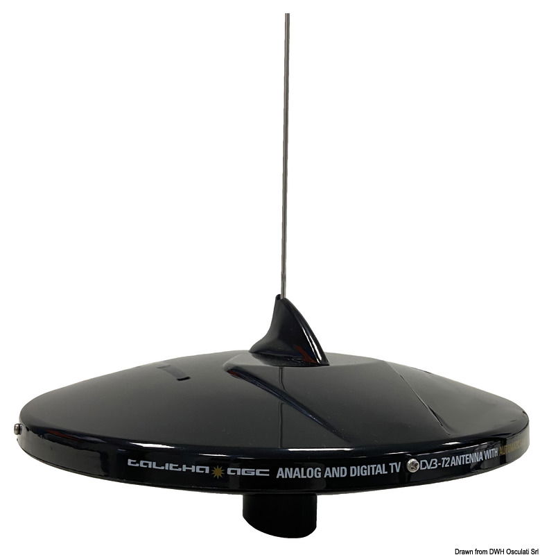 GLOMEX Talitha AGC/DAB AM-FM TV antenna black