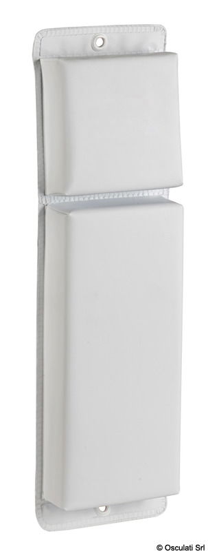 In PVC espanso morbido a cellula chiusa, con rivestimento esterno in tessuto di PVC telato ed elettrosaldato. Si possono piegare per riporli più facilmente.