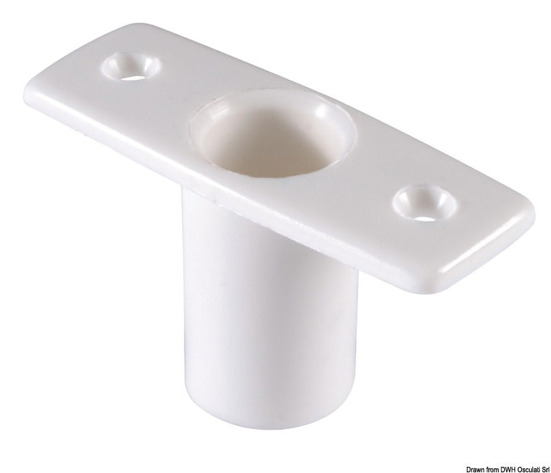 Socket for nylon rowlock flusmount