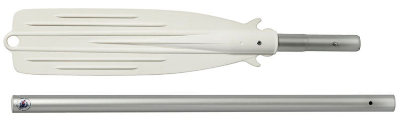 Con pala in plastica bianca. Versione con i due spezzoni simili quando smontati.