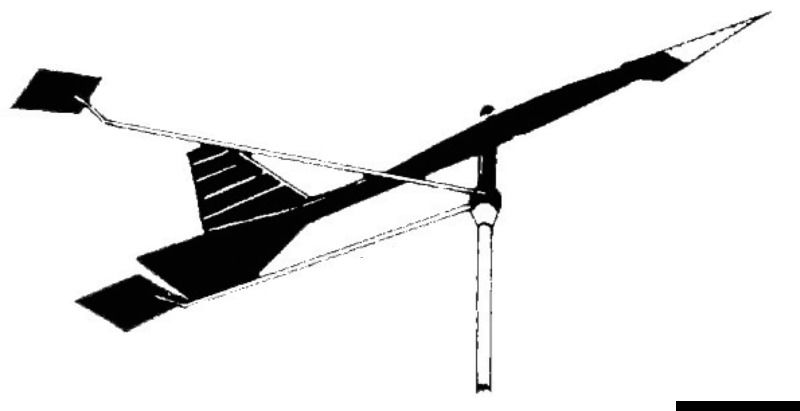 Segnavento con frecce, montato su pietra dura per la scorrevolezza. Sensibilissimo e stabile, munito d’indicatore angolo bolina. Venduto in confezione espositiva.