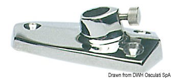 Chromed plastic base for pole 35.390.00
