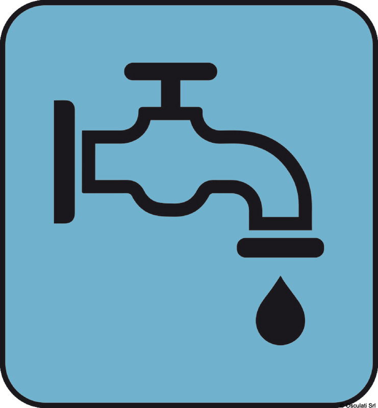 Adesivo carico acqua (foglio da 10 loghi) 25x27