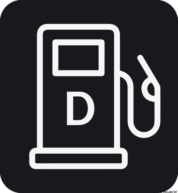 Adesivo carico diesel (foglio da 10 loghi) 25x27