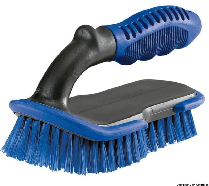 Ideale per pulizia linea di galleggiamento, eliche, ponti in teak negli angoli difficili, capottine, teloni, pulpiti in acciaio inox negli angoli ove deposita l'ossidazione, ecc..