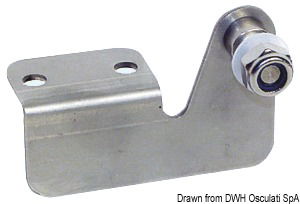 Square embossed plate w/right pin