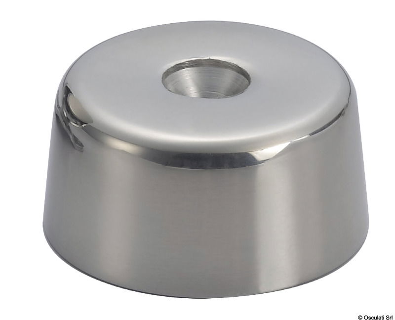 Corpo in acciaio inox AISI 316 lucidato a specchio.Forza di trazione 5 kg