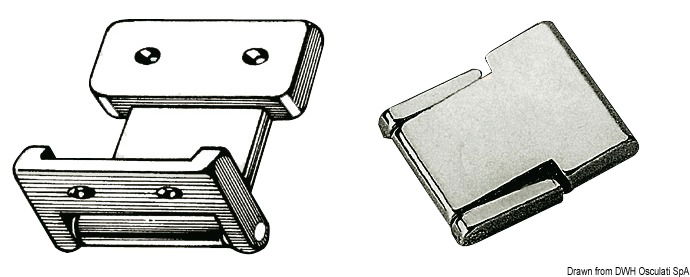 Senza sbalzo, in ottone cromato.