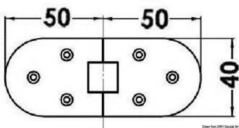 Completamente in acciaio inox AISI 316 lucidato a specchio. Adatte per portelli e piani ribaltabili.