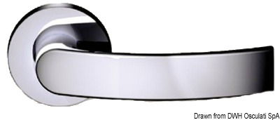 SLIM handle chromed brass 124 mm