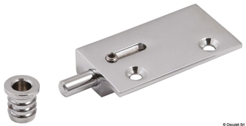 In ottone cromato e complete di boccola.