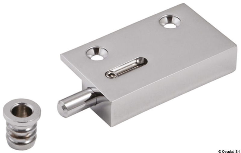 In ottone cromato e complete di boccola.