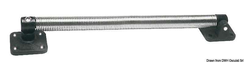 In acciaio inox a molla per aperture portelloni, regge carichi elevati, va bene per portelli e gavoni sentina.