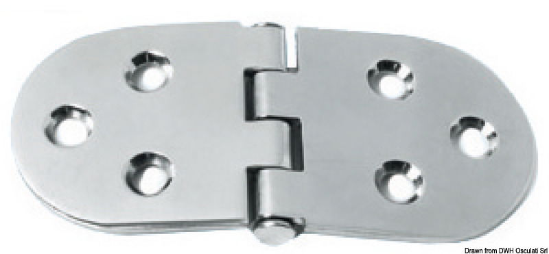 Hinge reversed pin heavy duty 130x60 mm