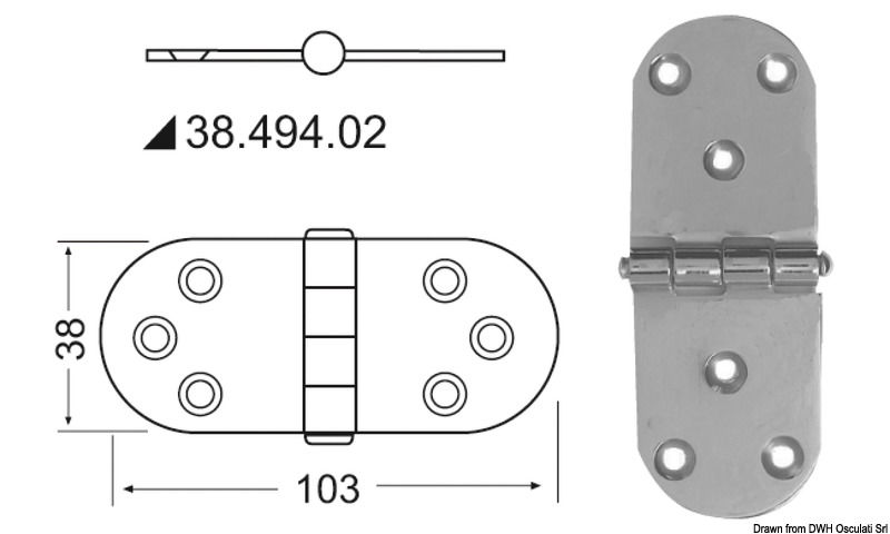 In acciaio inox, lucidate a specchio, con smorzamento delle vibrazioni tramite asse centrale frenato.