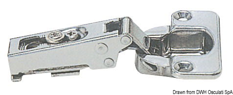 Completamente in acciaio inox. Complete con tacchetto in nylon per variare lo sbalzo.