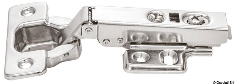 Cerniera in acciaio inox con ammortizzatore in ABS.La chiusura è frena Soft Close.