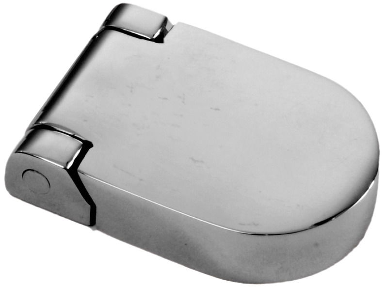 In acciaio inox AISI 316 lucidato a specchio.