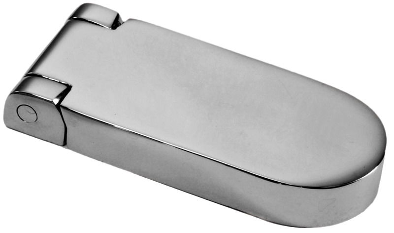 In acciaio inox AISI 316 lucidato a specchio.