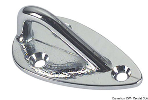 In bronzo cromato, molto robusto.