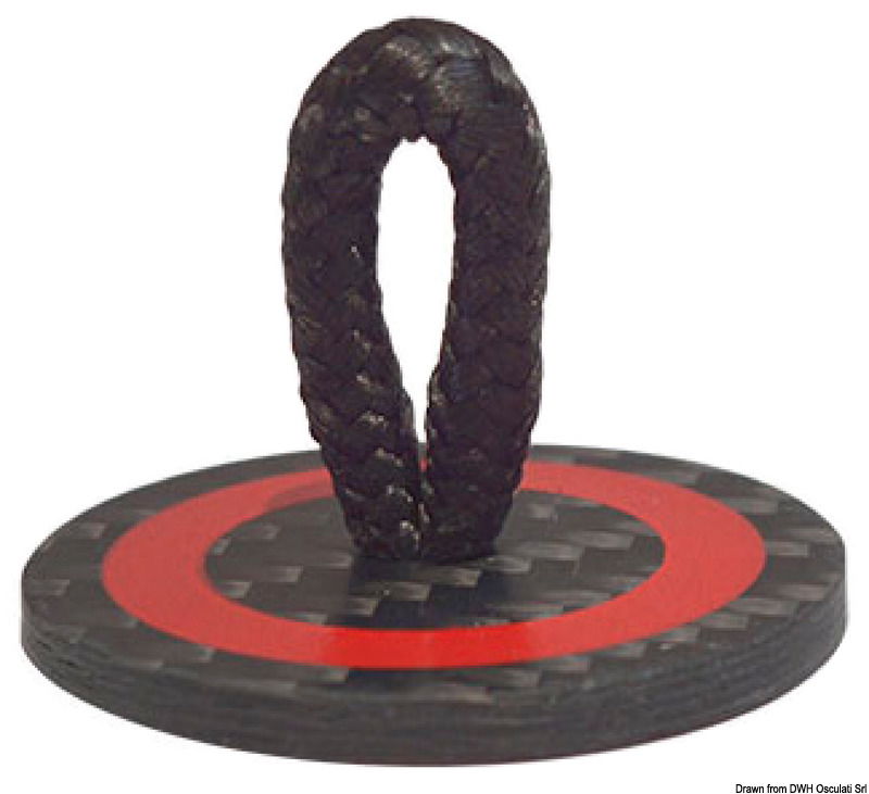 Soluzione in Carbonio o Fibra di Vetro dei Pad-Eye, golfari e similari. Applicabile per incollaggio su superficie precedentemente preparata e con colle specifiche. Per un incollaggio elastico: SIKAFLEX 291i 65.289.XX. Perfetto per creare punti di fissaggio interni non strutturali.