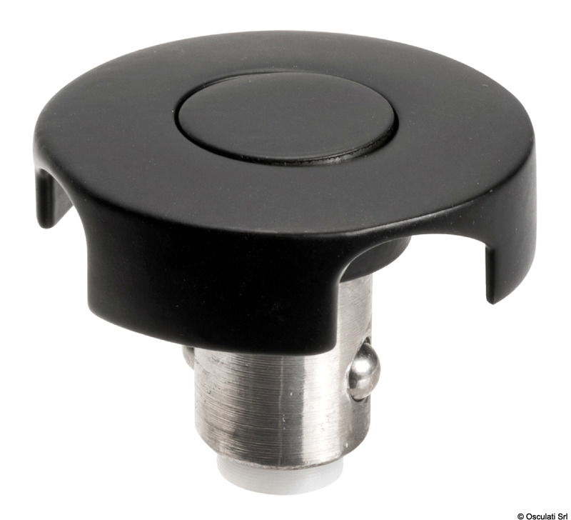 Sistema di aggancio/sgancio rapido che permette di fissare in maniera rapida parabordi, tendalini, ecc.Realizzato in acciaio inox AISI 316. Quando non in uso la base ad incasso rimane a filo.Dotato di anello loop in Dyneema per fissaggio al parabordo/tendalino.