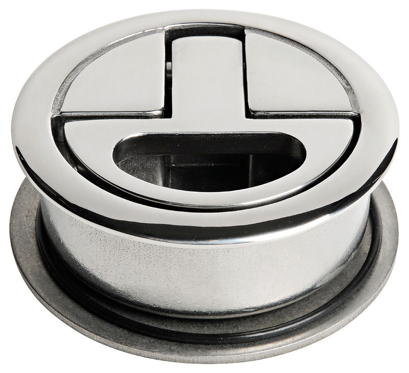 Presa di forza ad alta resistenza ideale per fissaggio di zattere, gommoni ecc. su coperte o plancette, oppure come aggancio per lifeline o altro su scafi a vela. Acciaio inox AISI 316 lucidato a specchio.