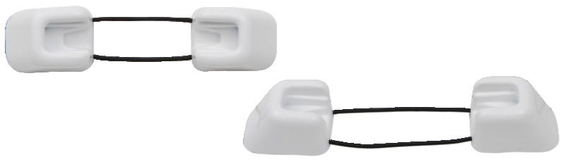 Realizzati in ABS bianco, si montano con l’apposito elastico sui corni delle bitte, al fine di evitare di inciampare camminando in coperta.