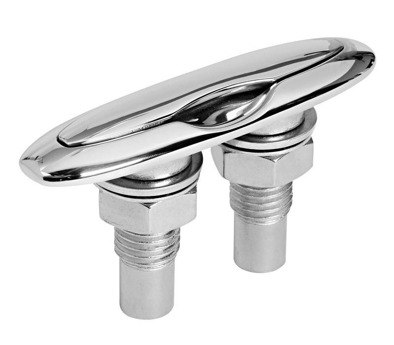 In acciaio inox AISI 316 lucidato a specchio.