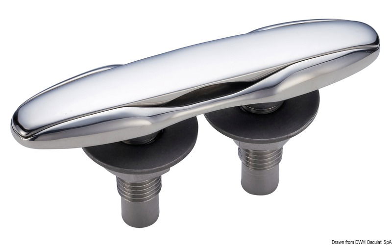 Fabbricata in acciaio inox AISI 316 lucidato a specchio. Molto compatta.