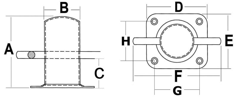 Fabbricata in acciaio inox AISI 316 lucidato a specchio.