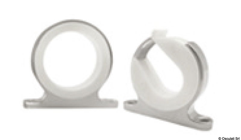 Portacanne in alluminio da parete o soffitto. Realizzati con plastica interna per proteggere la canna da pesca.