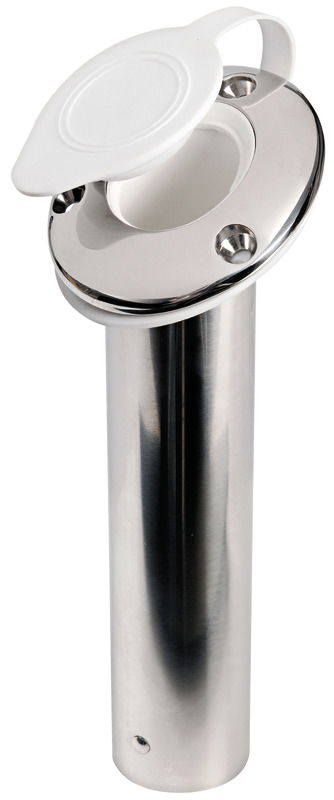 Microfusi in acciaio inox AISI 316 e lucidato a specchio. Nuova flangia ovale di grande impatto estetico. Cappuccio di chiusura stagno in santoprene bianco incluso.Raccordo di scarico acqua in PVC.